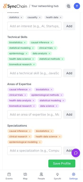 People Profile Tags